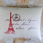 Eiffel Tower Pillow, French Country Home, Paris,..