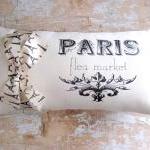 Paris Pillow, French Decor, Cottage, French..